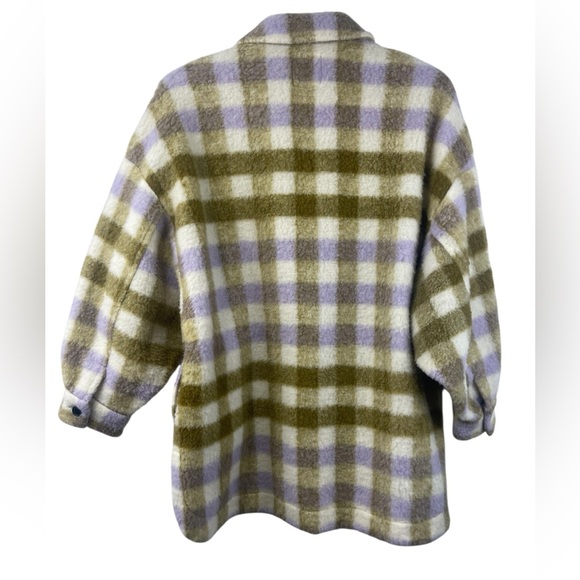 Zara oversized Shacket, size XS plaid wool blend. GUC - Picture 5 of 9